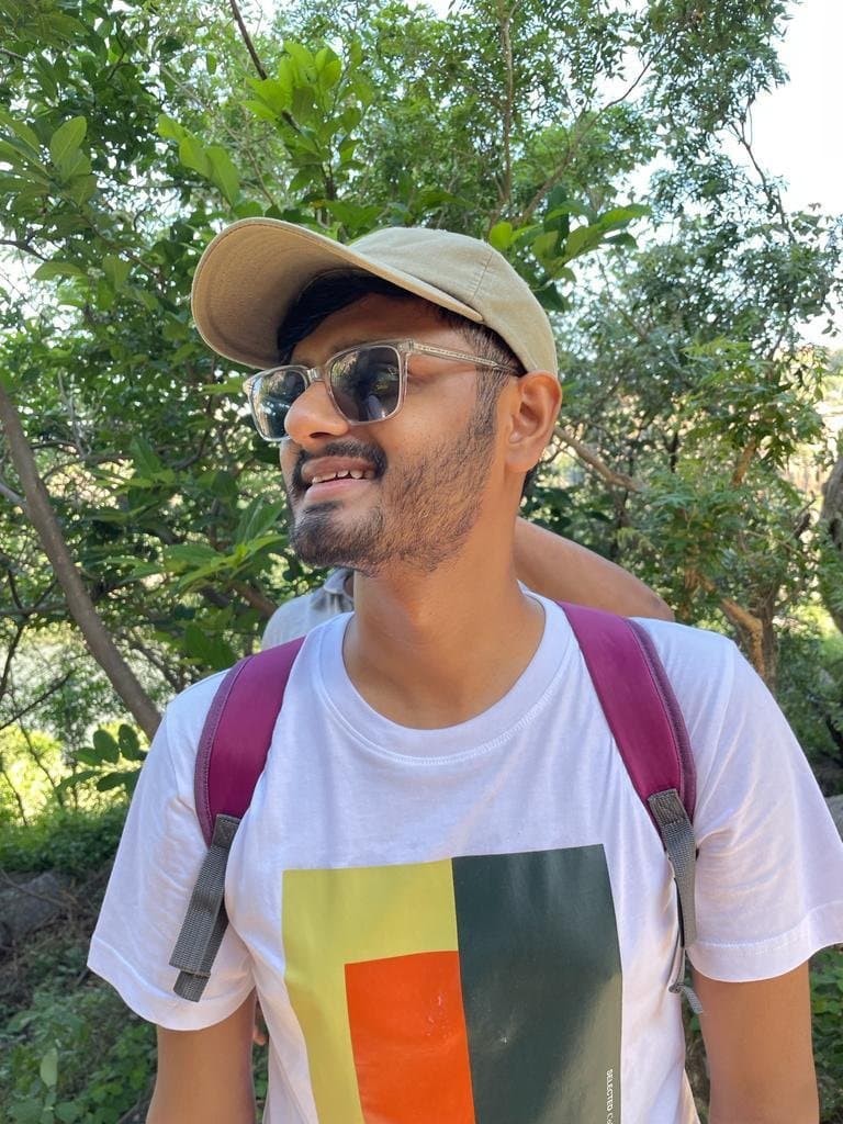 Portrait of a team member in the field